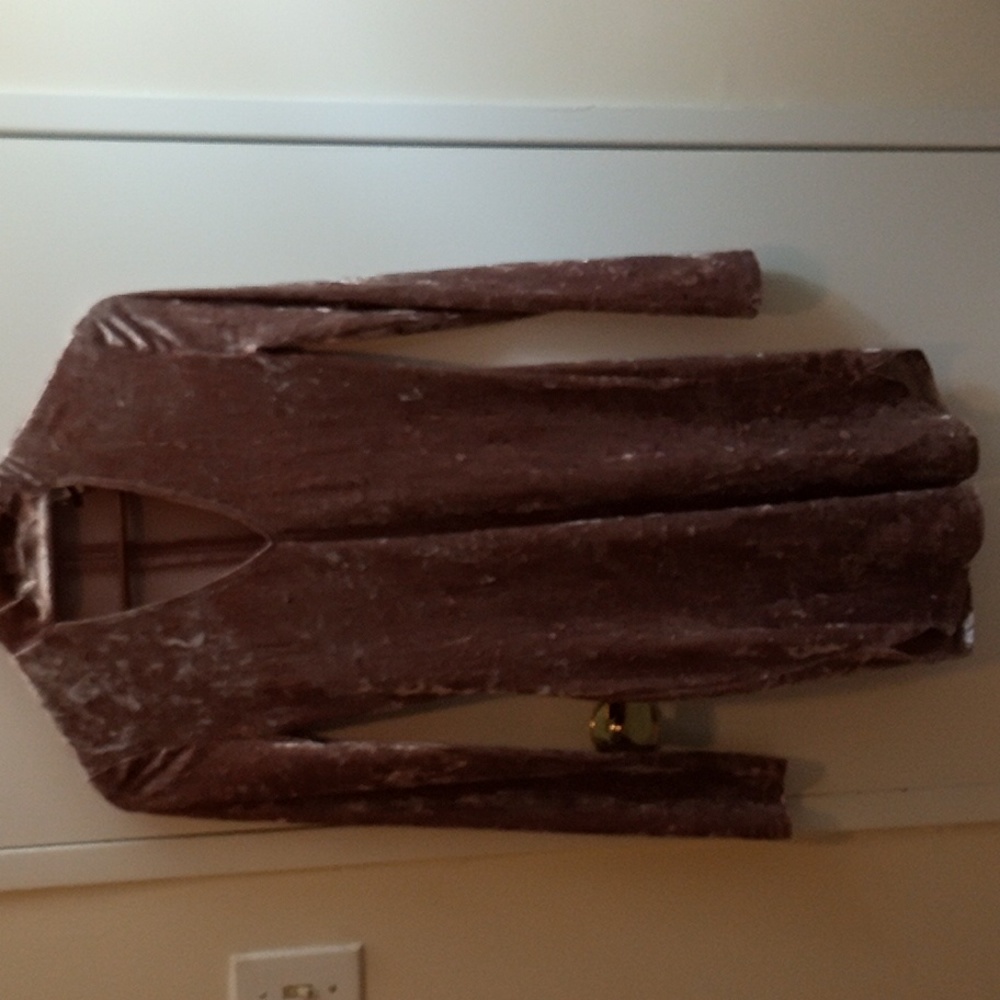 K Too Brown Keyhole Style Dress Size Medium